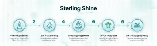 Visual diagram of Sterling Shine cleaning process